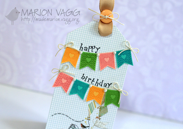 Happy Birthday Tag - detail