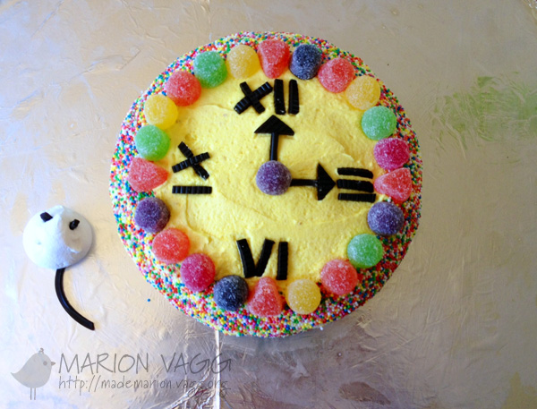 Clock cake