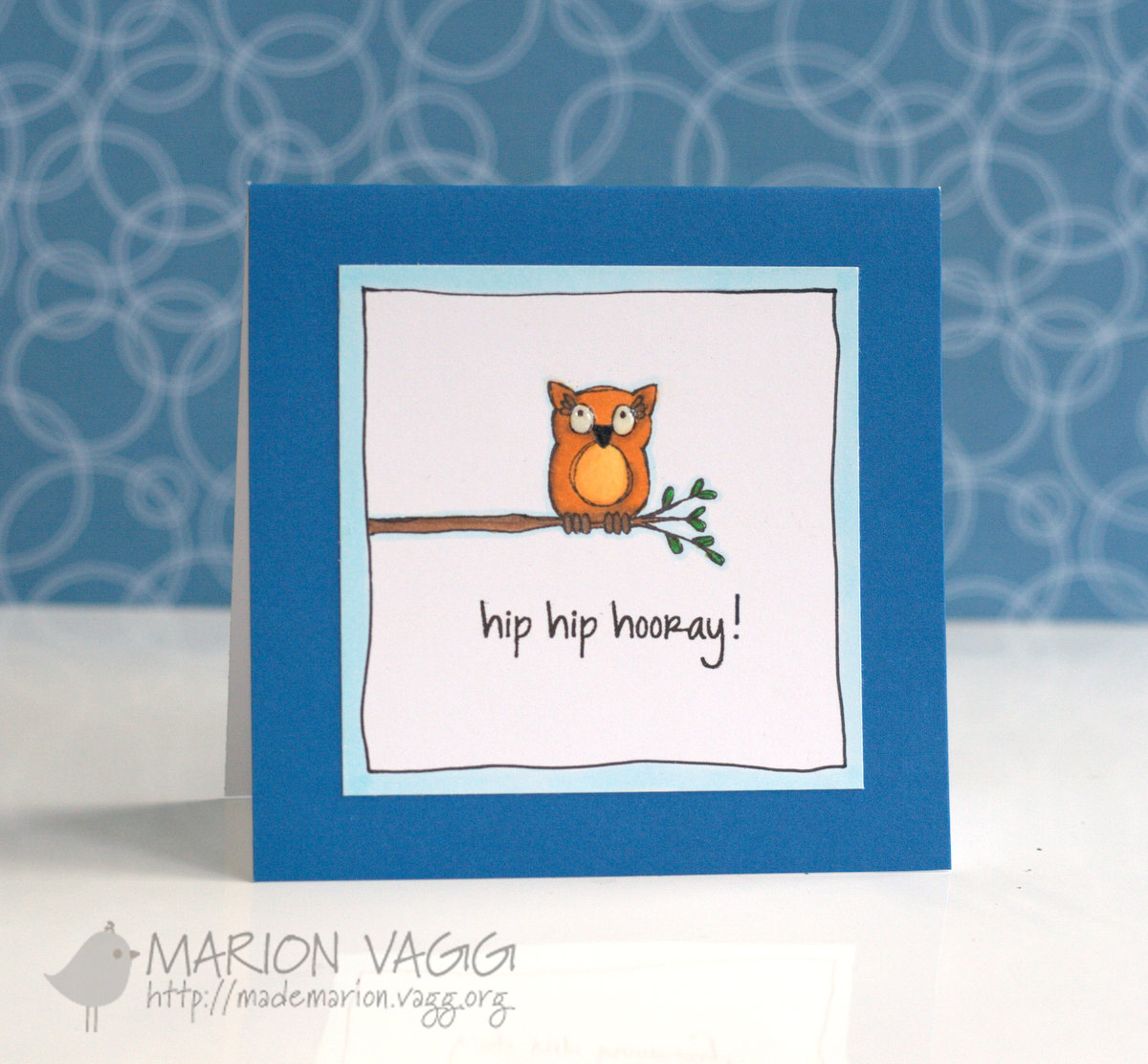 Hip hip hooray owl | Marion Vagg