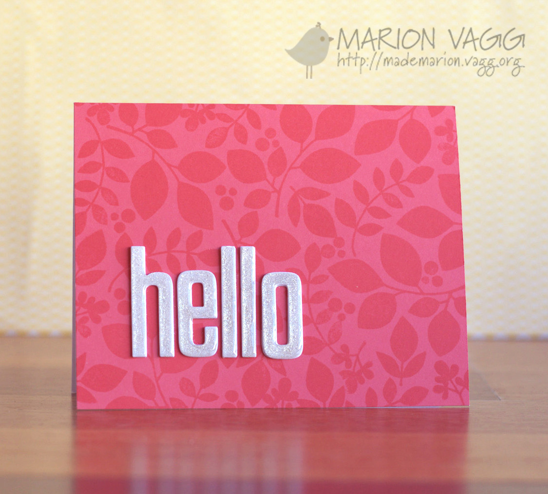 Hello | Marion Vagg