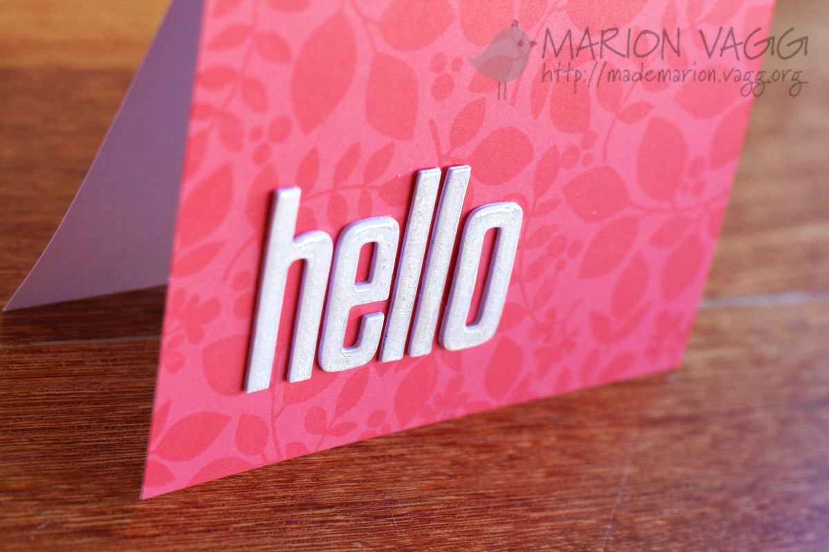 Hello - detail | Marion Vagg