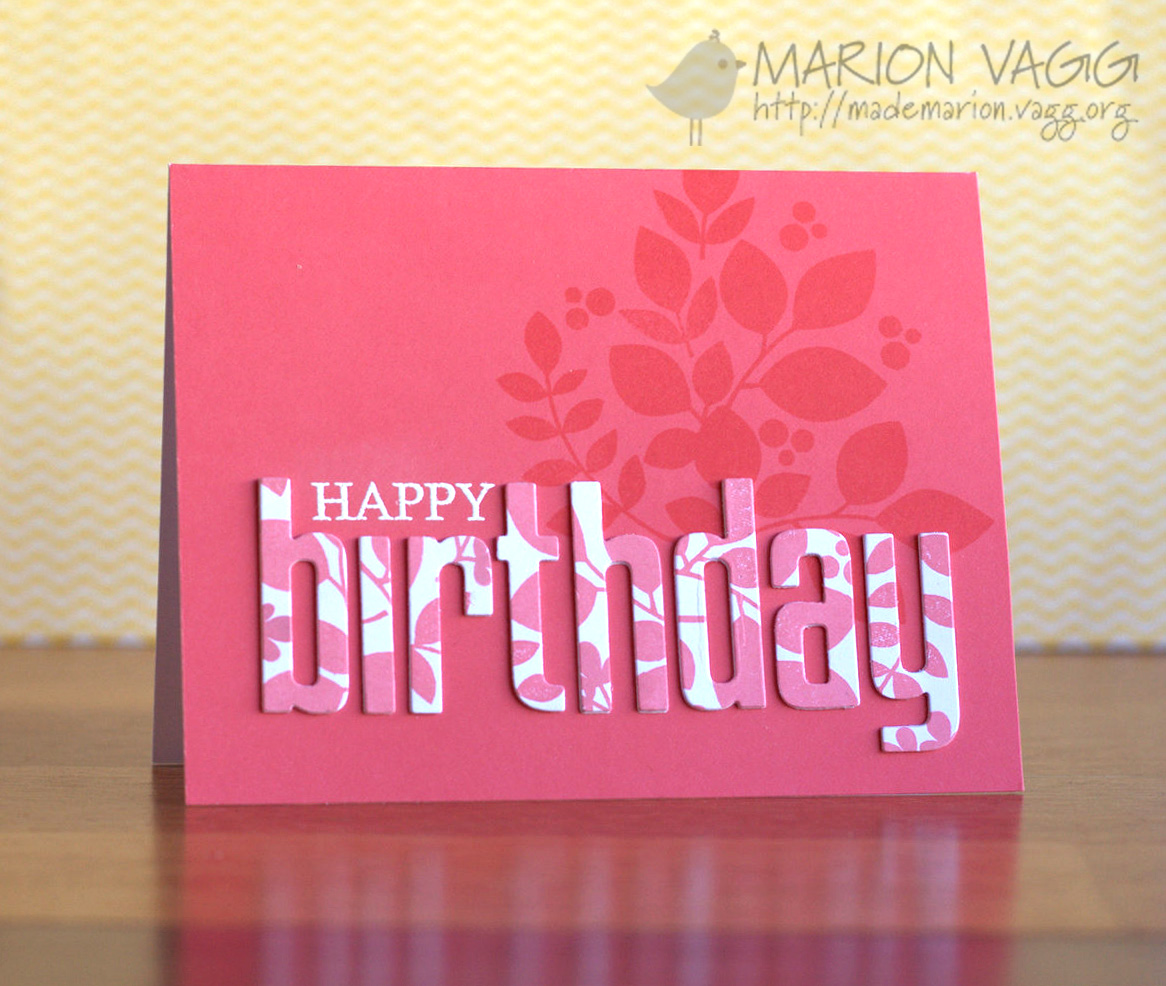Happy Birthday | Marion Vagg