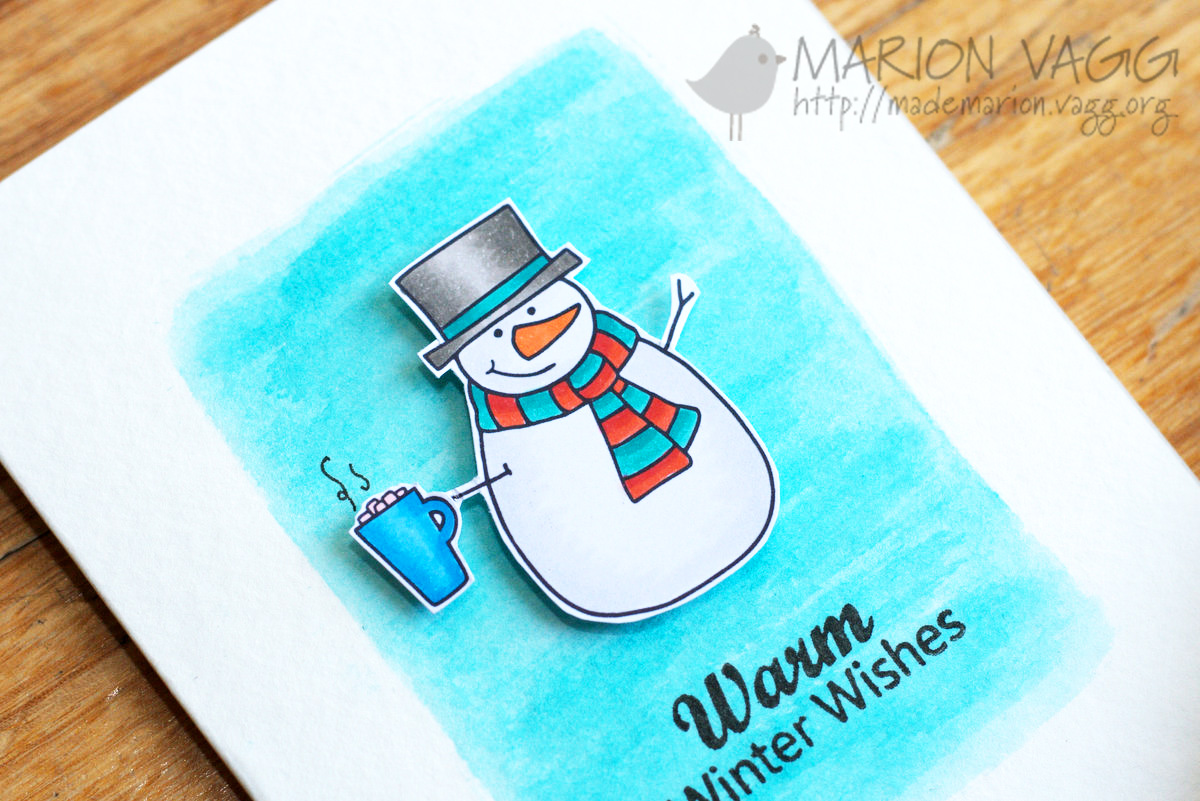 Warm Winter Snowman Wishes - detail | Marion Vagg